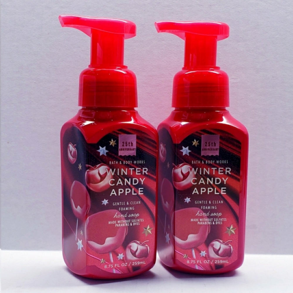 Bath & Body Works WINTER CANDY APPLE Gentle Foaming Hand Soap,8.75 fl oz(2 pack)